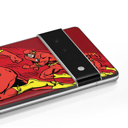 DC Comics The Flash Classic Art in Sequence Running pose Google Pixel 6 Pro Skin